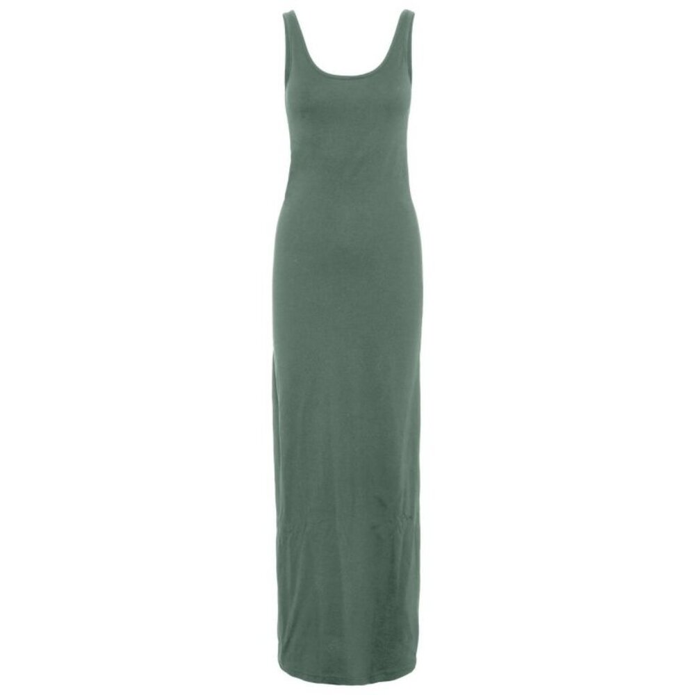 Vero Moda Olive Green Maxi Cotton Dress Like NEW Tank Sleeveless
